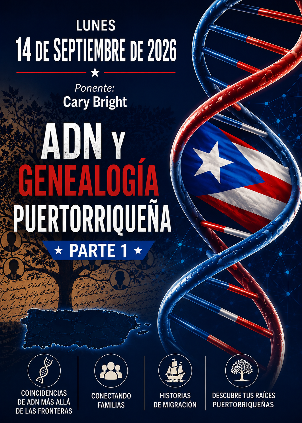 ADN y Genealogía Puertorriqueña, Parte 1