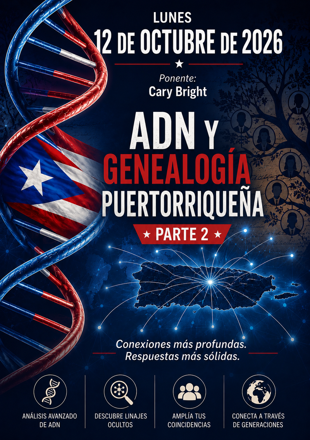 ADN y Genealogía Puertorriqueña, Parte 2